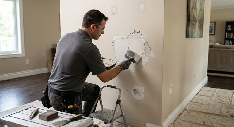 Bathroom Wall Patching in Olathe, KS