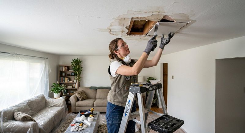 Ceiling Crack Repair in Wilmington, NC